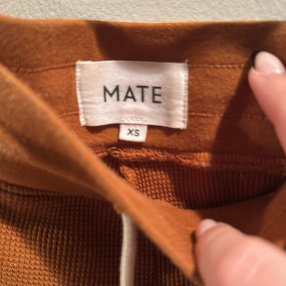 Mate the Label Rust waffle knit wide leg Lounge Pants XS - Picture 3 of 7